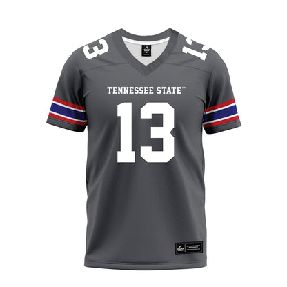 TN State - NCAA Football : Ryder Hagan - Grey Premium Football Jersey-0