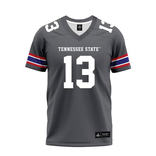 TN State - NCAA Football : Ryder Hagan - Grey Premium Football Jersey-0