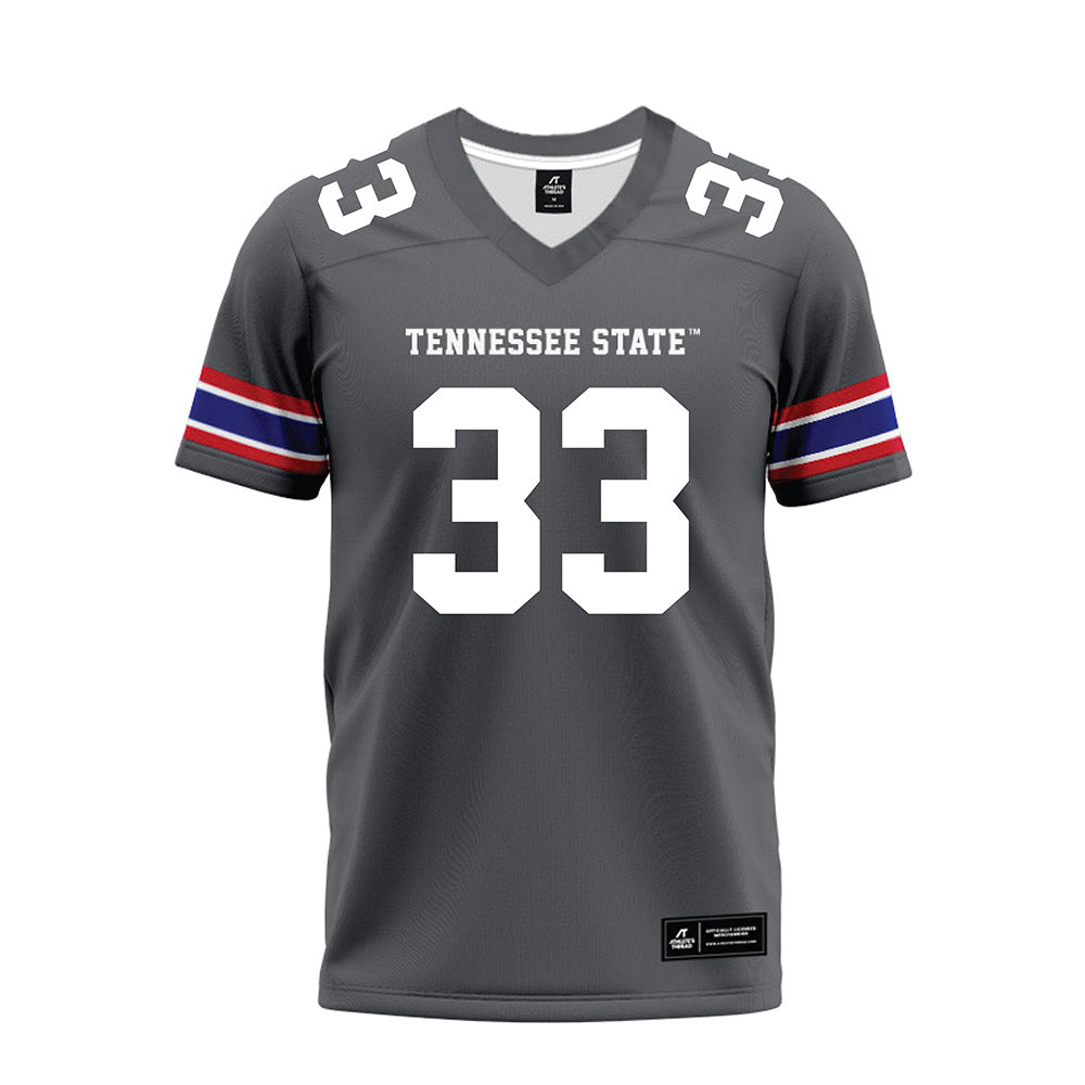 TN State - NCAA Football : Taeshawn Jefferson - Grey Premium Football Jersey-0