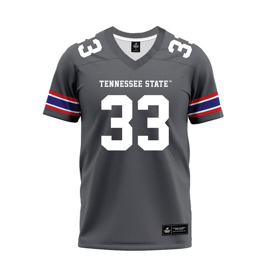TN State - NCAA Football : Taeshawn Jefferson - Grey Premium Football Jersey-0