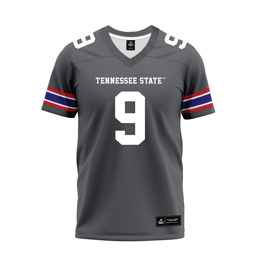 TN State - NCAA Football : Brock Montgomery - Grey Premium Football Jersey-0