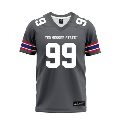 TN State - NCAA Football : Lathun Snipes - Grey Premium Football Jersey-0
