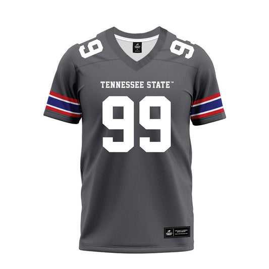 TN State - NCAA Football : Lathun Snipes - Grey Premium Football Jersey-0