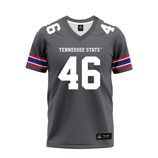 TN State - NCAA Football : Coby May - Grey Premium Football Jersey-0