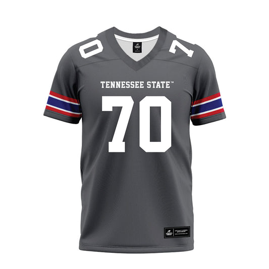 TN State - NCAA Football : Jesse Igwe - Grey Premium Football Jersey-0
