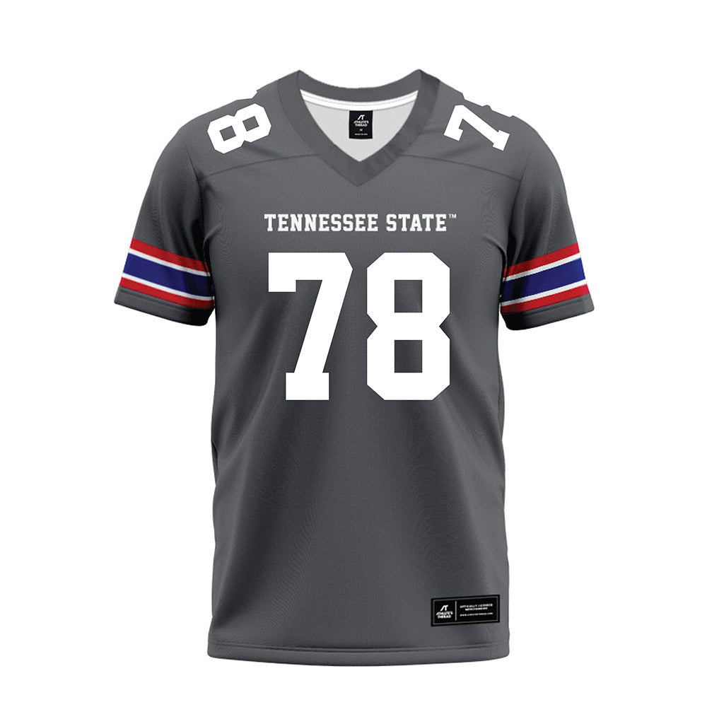 TN State - NCAA Football : Parker Harden - Grey Premium Football Jersey-0