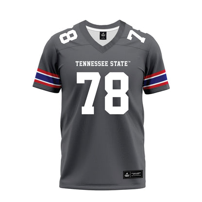 TN State - NCAA Football : Parker Harden - Grey Premium Football Jersey-0