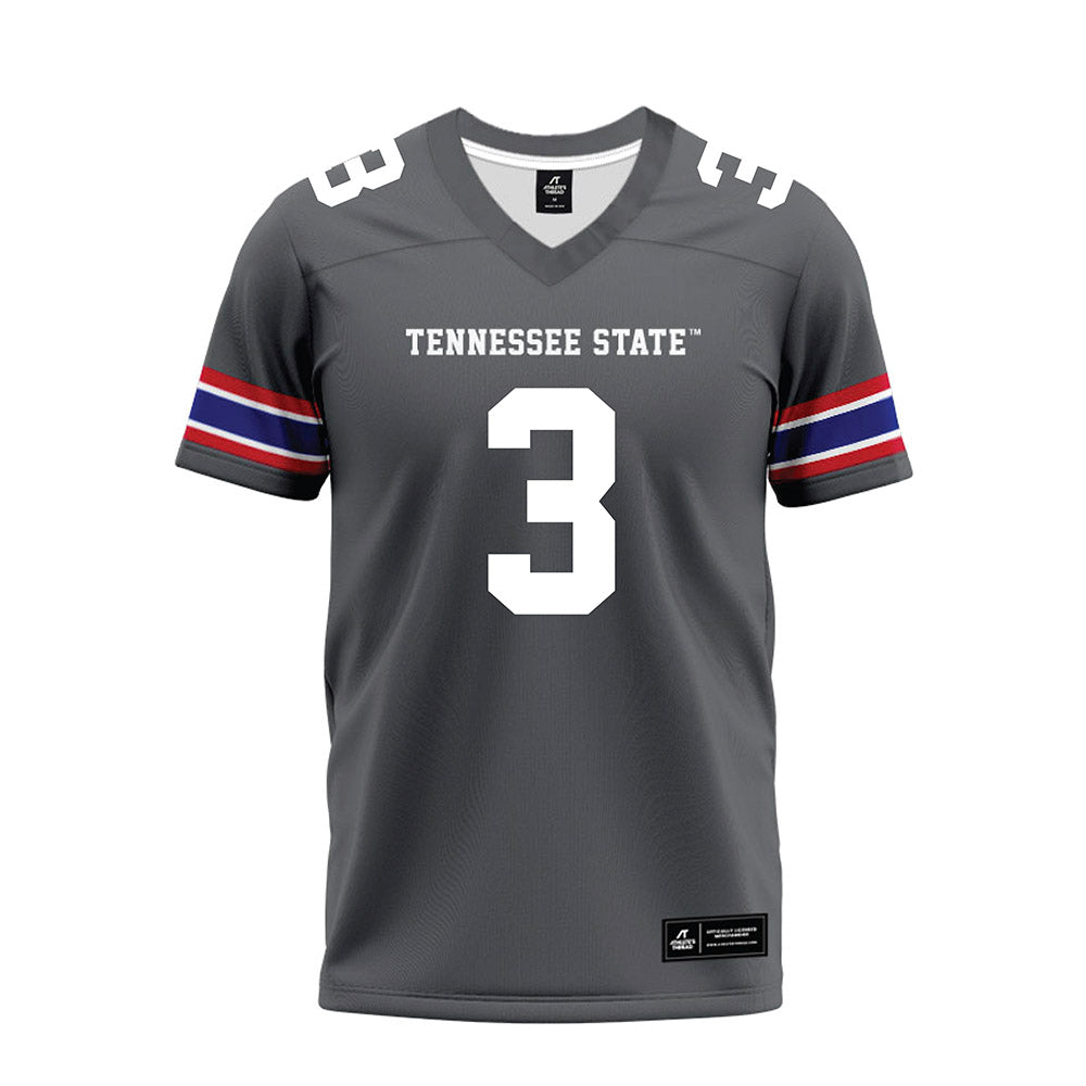 TN State - NCAA Football : Micah Gay - Grey Premium Football Jersey-0