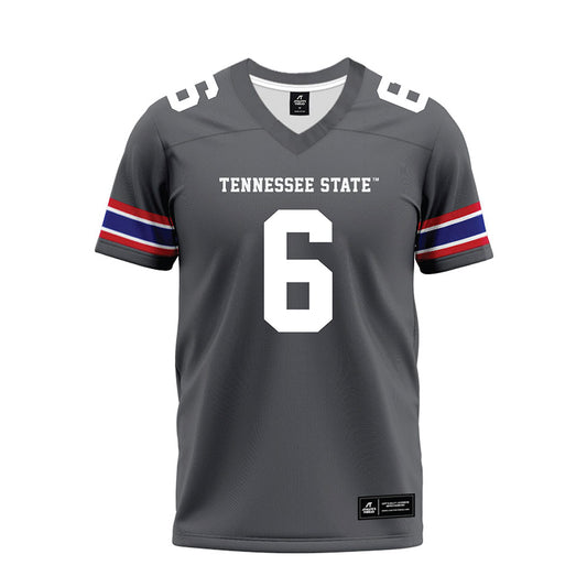 TN State - NCAA Football : Jelani Willis - Grey Premium Football Jersey-0
