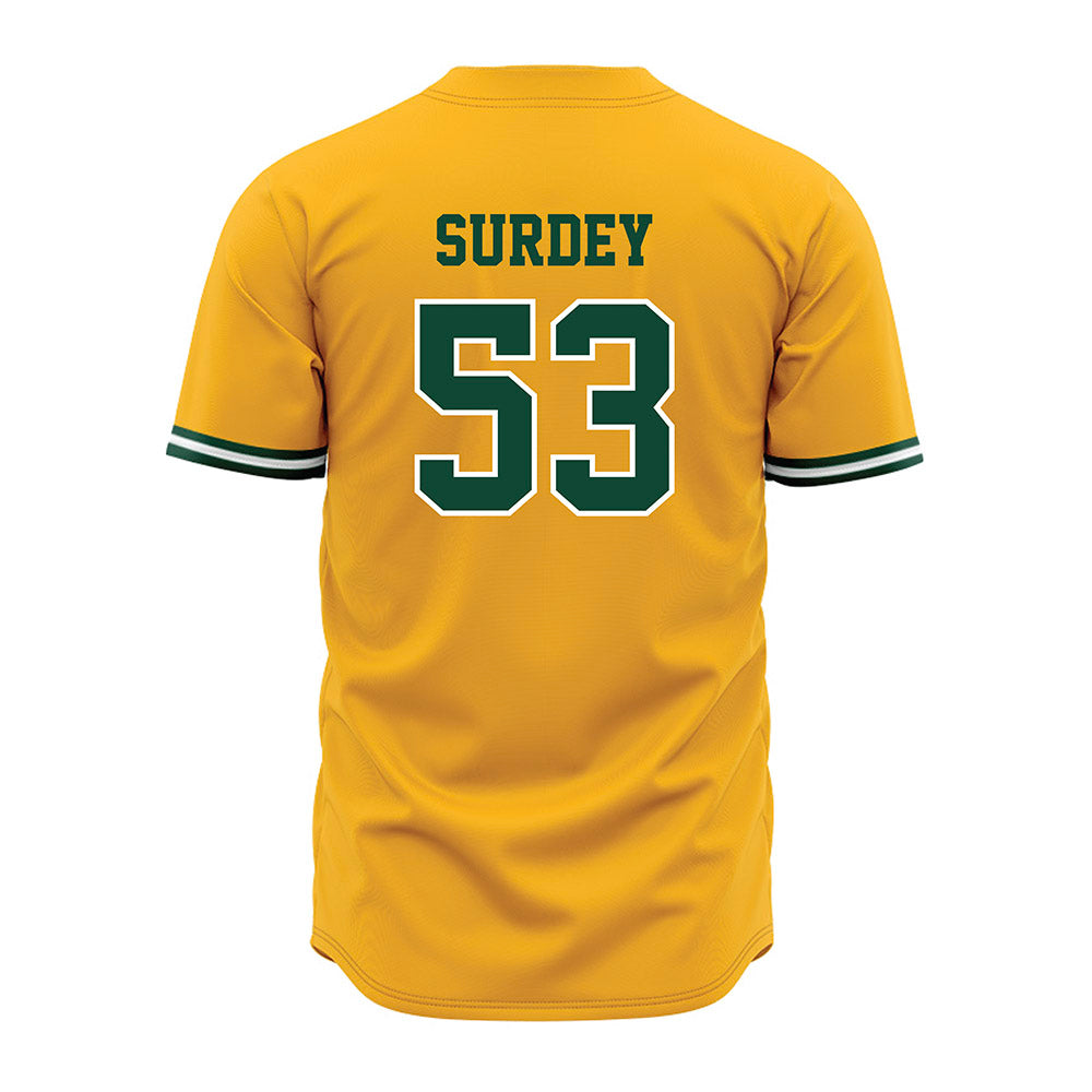 Baylor - NCAA Baseball : Jack Surdey - Gold Jersey-1