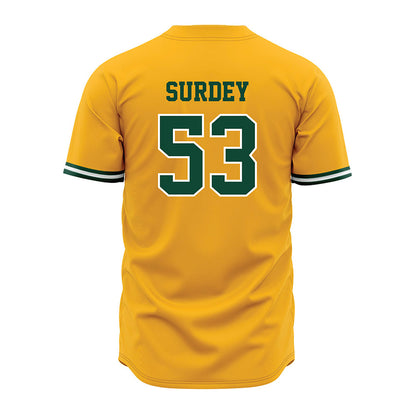 Baylor - NCAA Baseball : Jack Surdey - Gold Jersey-1