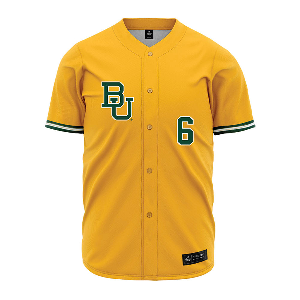 Baylor - NCAA Baseball : Travis Sanders - Gold Jersey-0