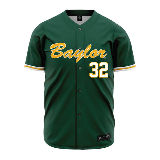 Baylor - NCAA Baseball : Caleb Bergman - Green Jersey-0