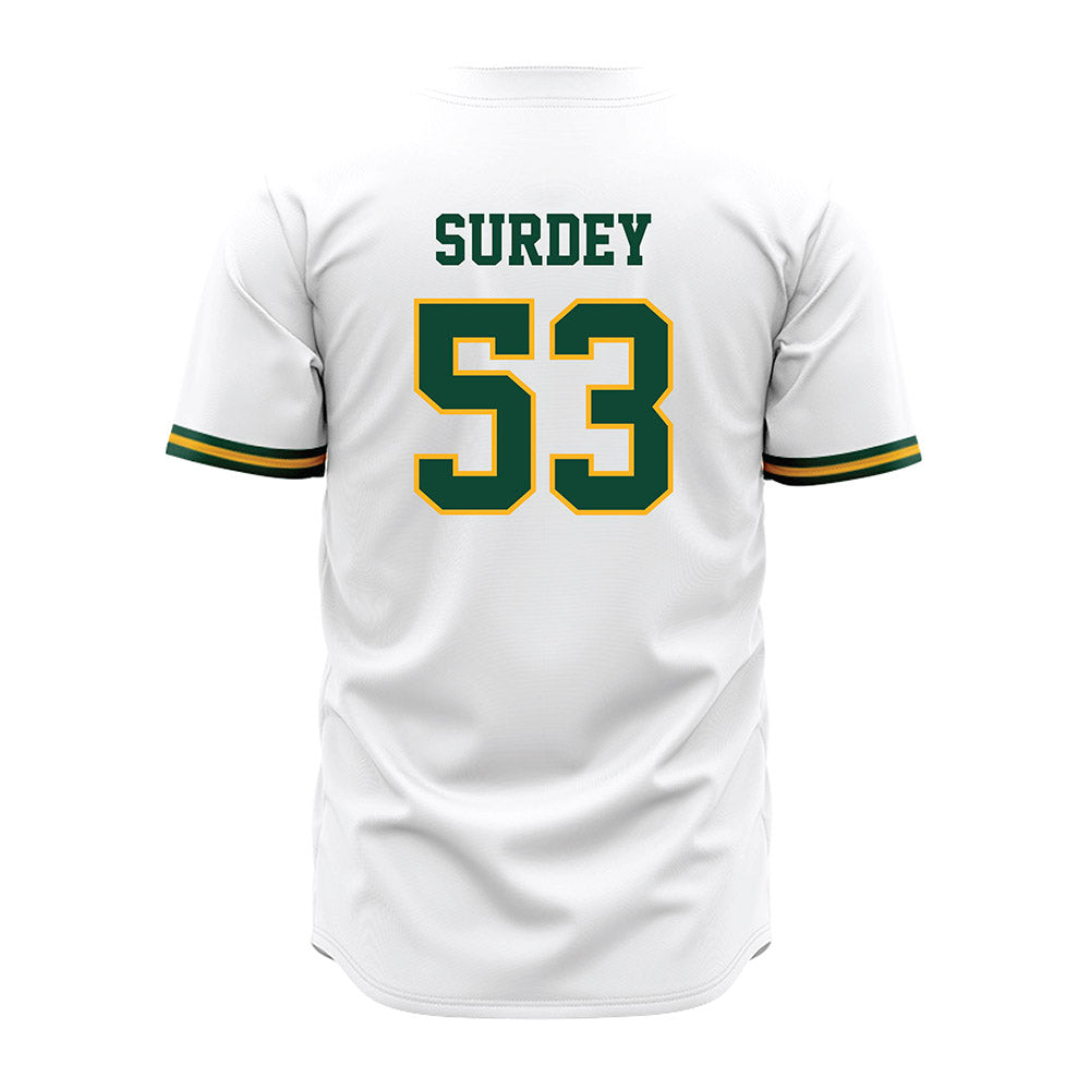 Baylor - NCAA Baseball : Jack Surdey - White Jersey-1