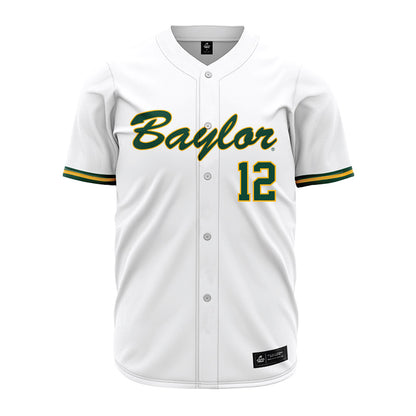 Baylor - NCAA Baseball : Mason Green - White Jersey-0
