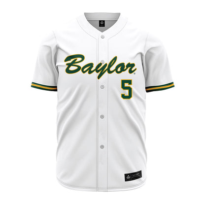Baylor - NCAA Baseball : Pearson Riebock - White Jersey-0