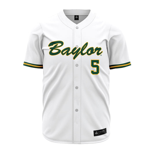 Baylor - NCAA Baseball : Pearson Riebock - White Jersey-0