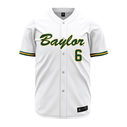 Baylor - NCAA Baseball : Travis Sanders - White Jersey-0
