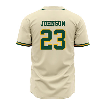 Baylor - NCAA Baseball : Ty Johnson - Cream Jersey-1