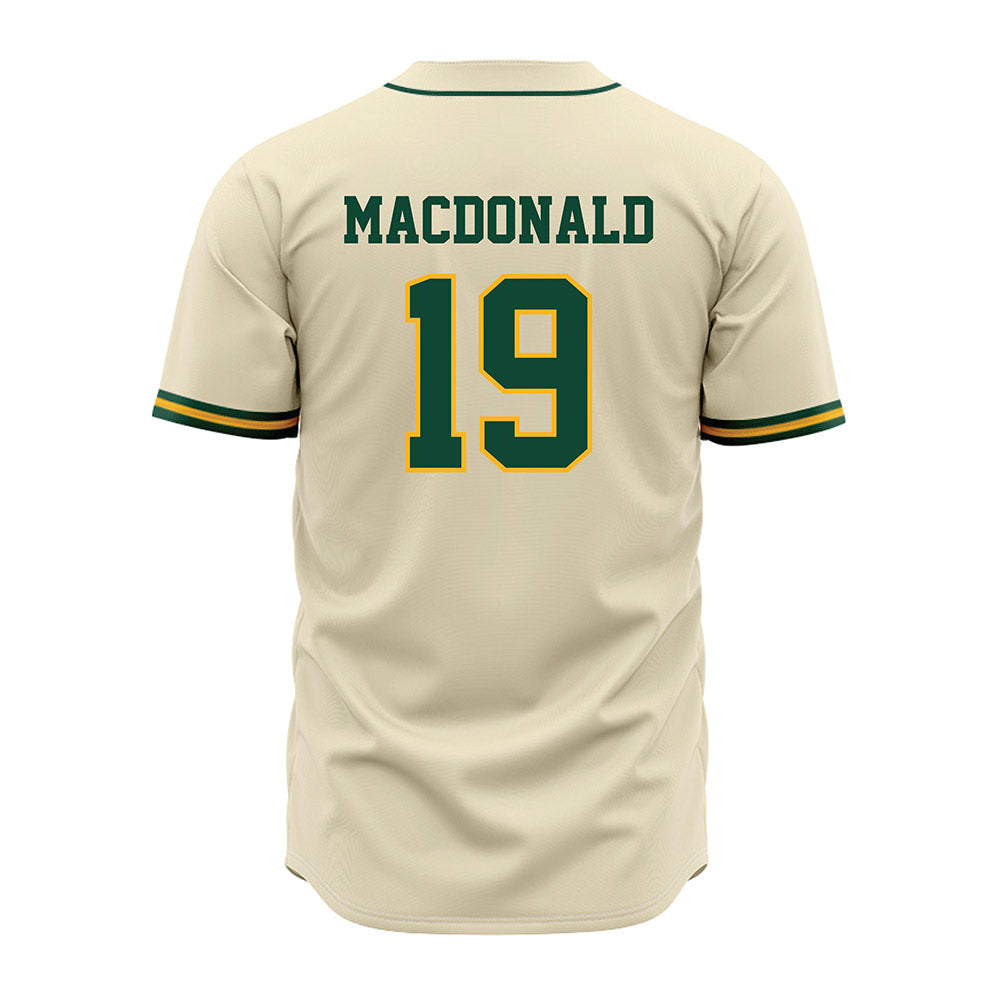 Baylor - NCAA Baseball : Brock MacDonald - Cream Jersey-1