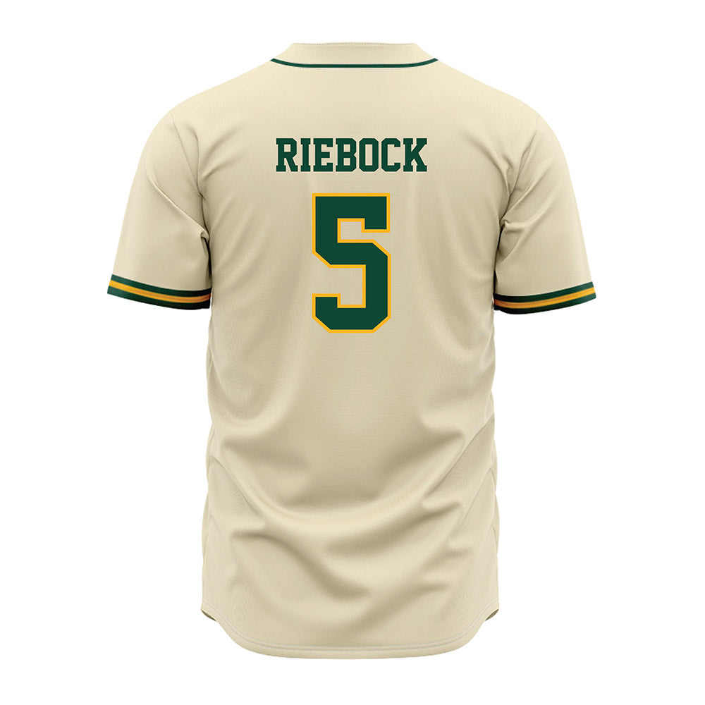 Baylor - NCAA Baseball : Pearson Riebock - Cream Jersey-1