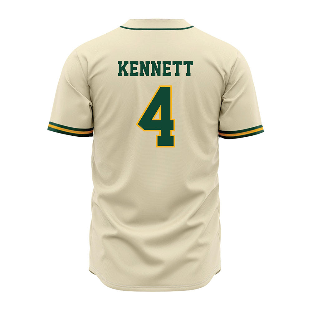 Baylor - NCAA Baseball : JJ Kennett - Cream Jersey-1