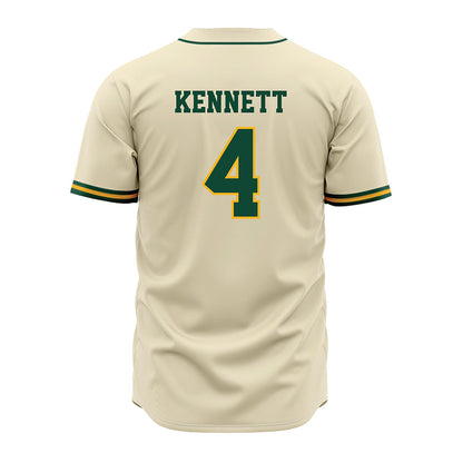 Baylor - NCAA Baseball : JJ Kennett - Cream Jersey-1