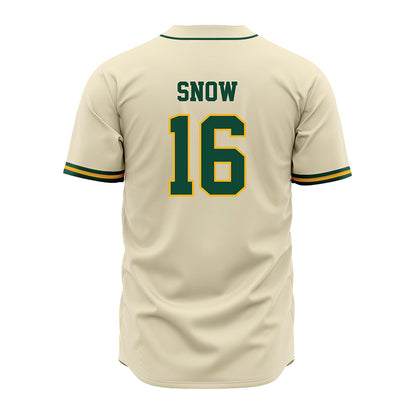 Baylor - NCAA Baseball : Hunter Snow - Cream Jersey-1