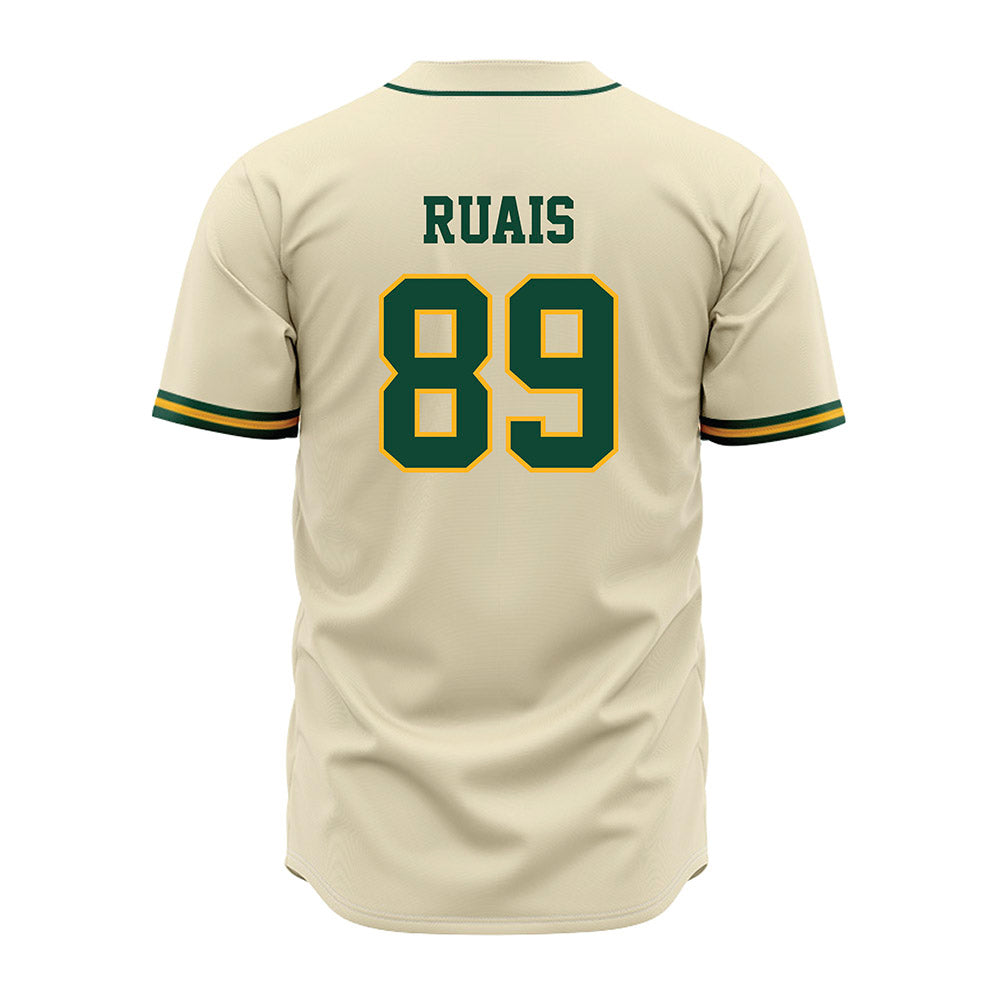Baylor - NCAA Baseball : RJ Ruais - Cream Jersey-1