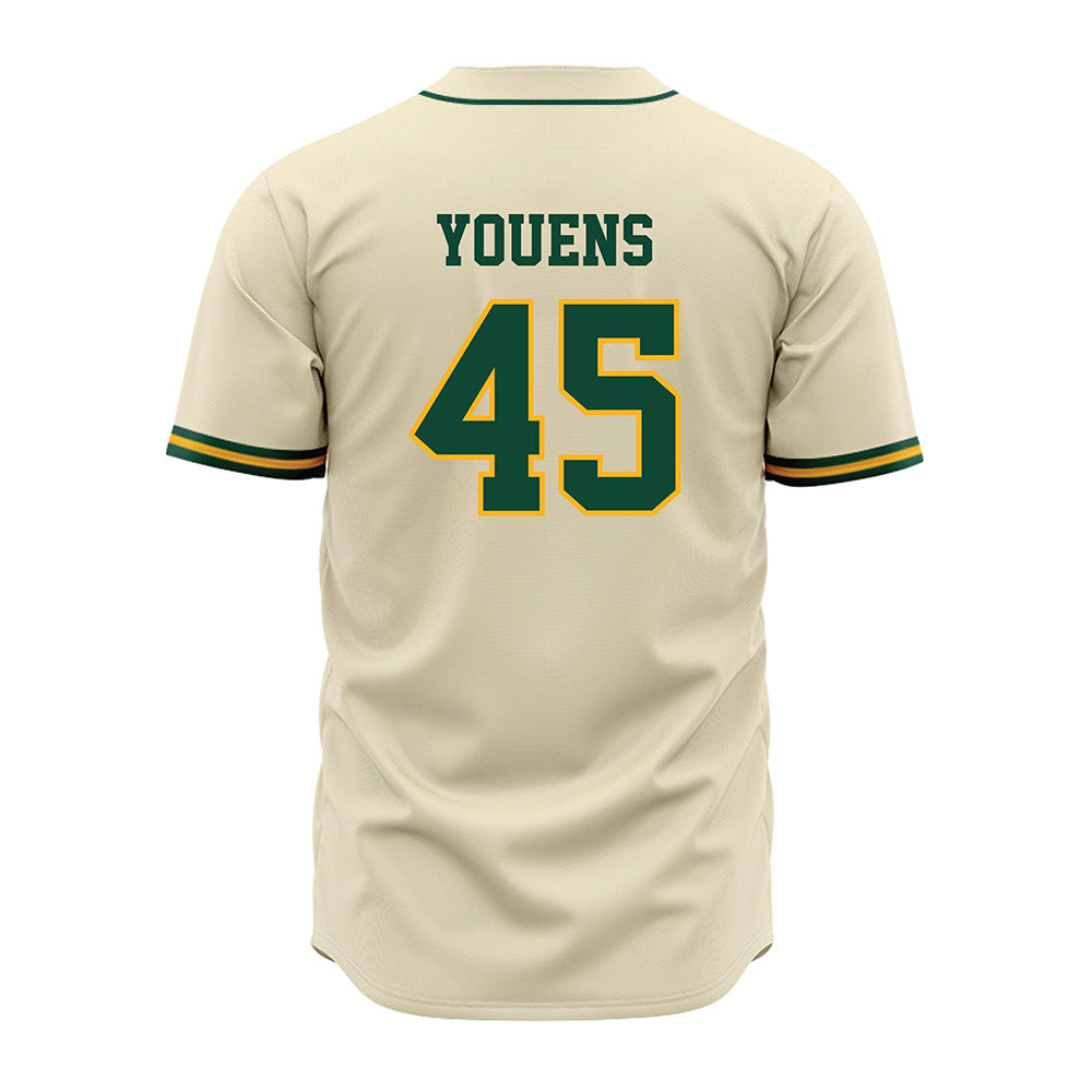Baylor - NCAA Baseball : John Youens - Cream Jersey-1