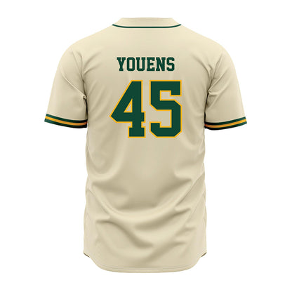 Baylor - NCAA Baseball : John Youens - Cream Jersey-1