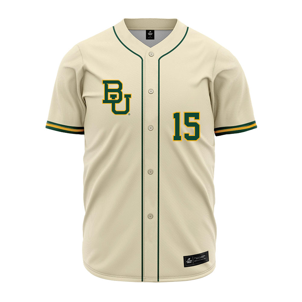 Baylor - NCAA Baseball : Brayden Buchanan - Cream Jersey-0