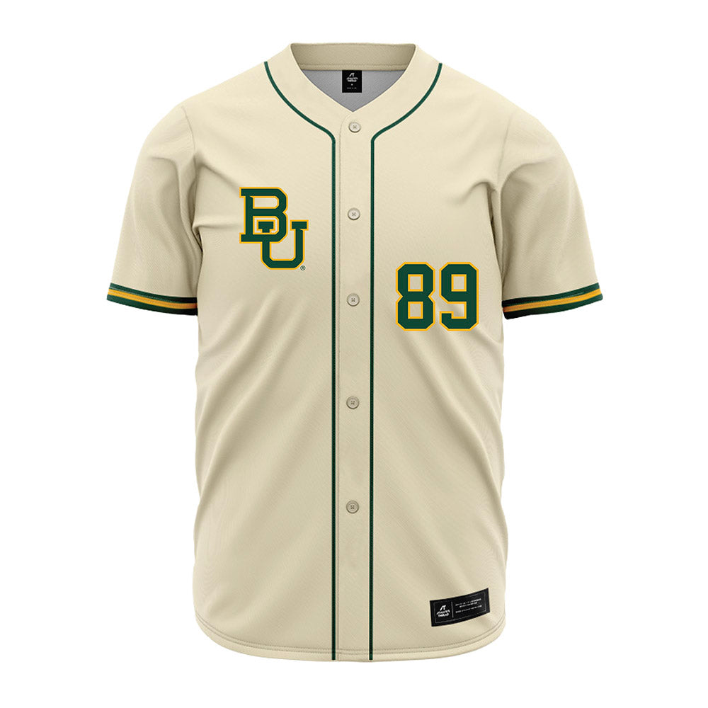 Baylor - NCAA Baseball : RJ Ruais - Cream Jersey-0