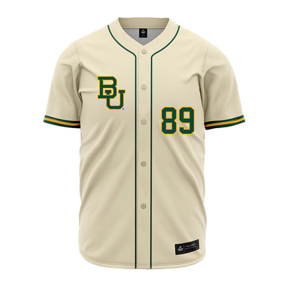 Baylor - NCAA Baseball : RJ Ruais - Cream Jersey-0