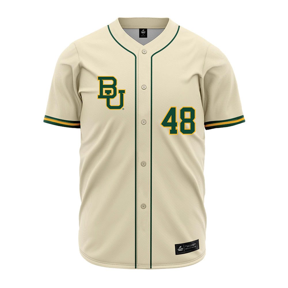 Baylor - NCAA Baseball : Lucas Davenport - Cream Jersey-0