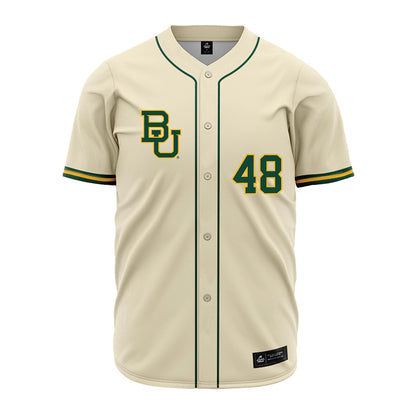 Baylor - NCAA Baseball : Lucas Davenport - Cream Jersey-0