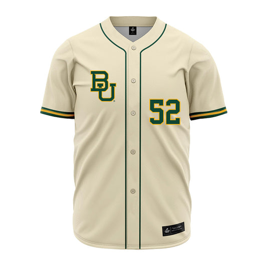 Baylor - NCAA Baseball : Caleb Bunch - Cream Jersey-0