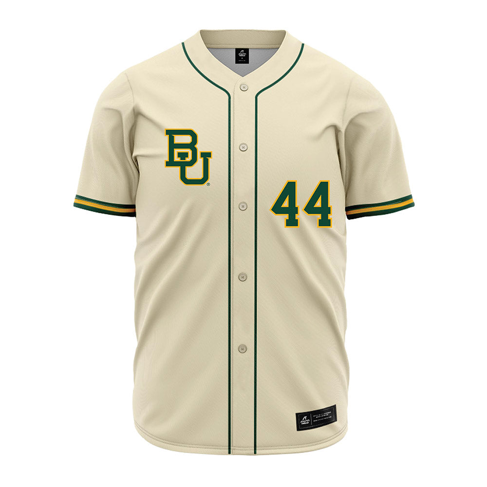 Baylor - NCAA Baseball : Will Glatch - Cream Jersey-0