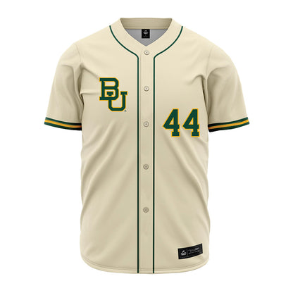 Baylor - NCAA Baseball : Will Glatch - Cream Jersey-0