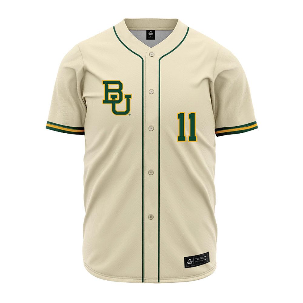 Baylor - NCAA Baseball : Tyce Armstrong - Cream Jersey-0