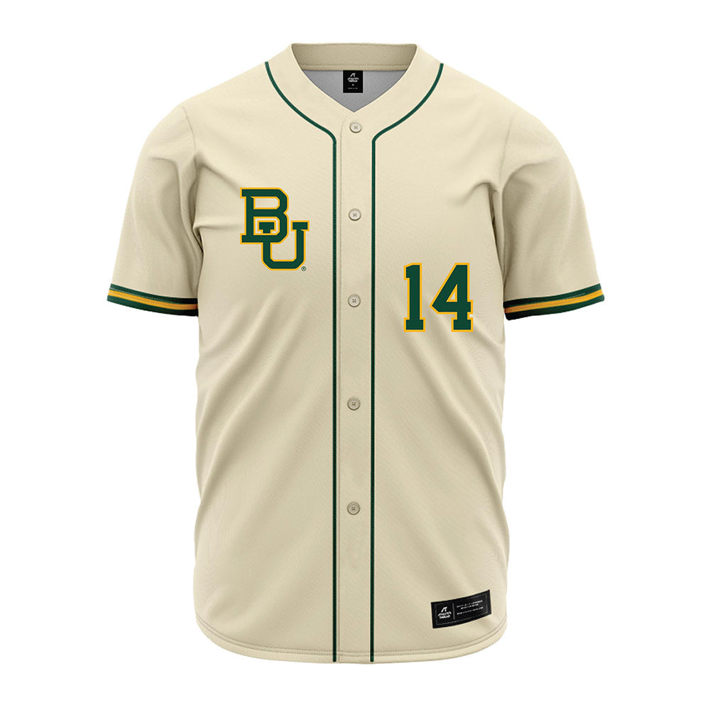 Baylor - NCAA Baseball : Samuel Jenkins - Cream Jersey-0