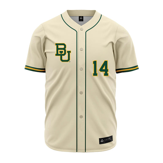 Baylor - NCAA Baseball : Samuel Jenkins - Cream Jersey-0