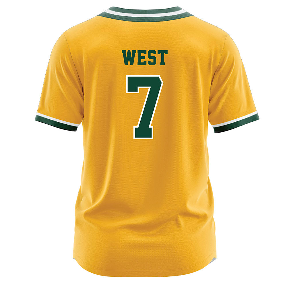 Baylor - NCAA Softball : Kaci West - Gold Jersey-1