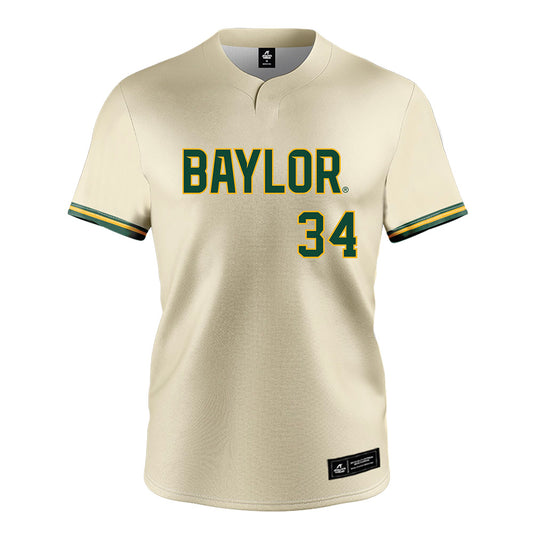 Baylor - NCAA Softball : Jensen Vienne - Cream Jersey-0