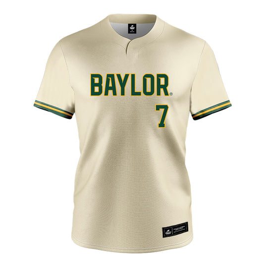 Baylor - NCAA Softball : Kaci West - Cream Jersey-0