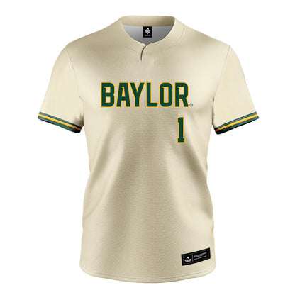 Baylor - NCAA Softball : Leah Cran - Cream Jersey-0