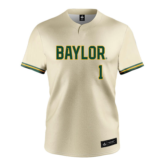 Baylor - NCAA Softball : Leah Cran - Cream Jersey-0