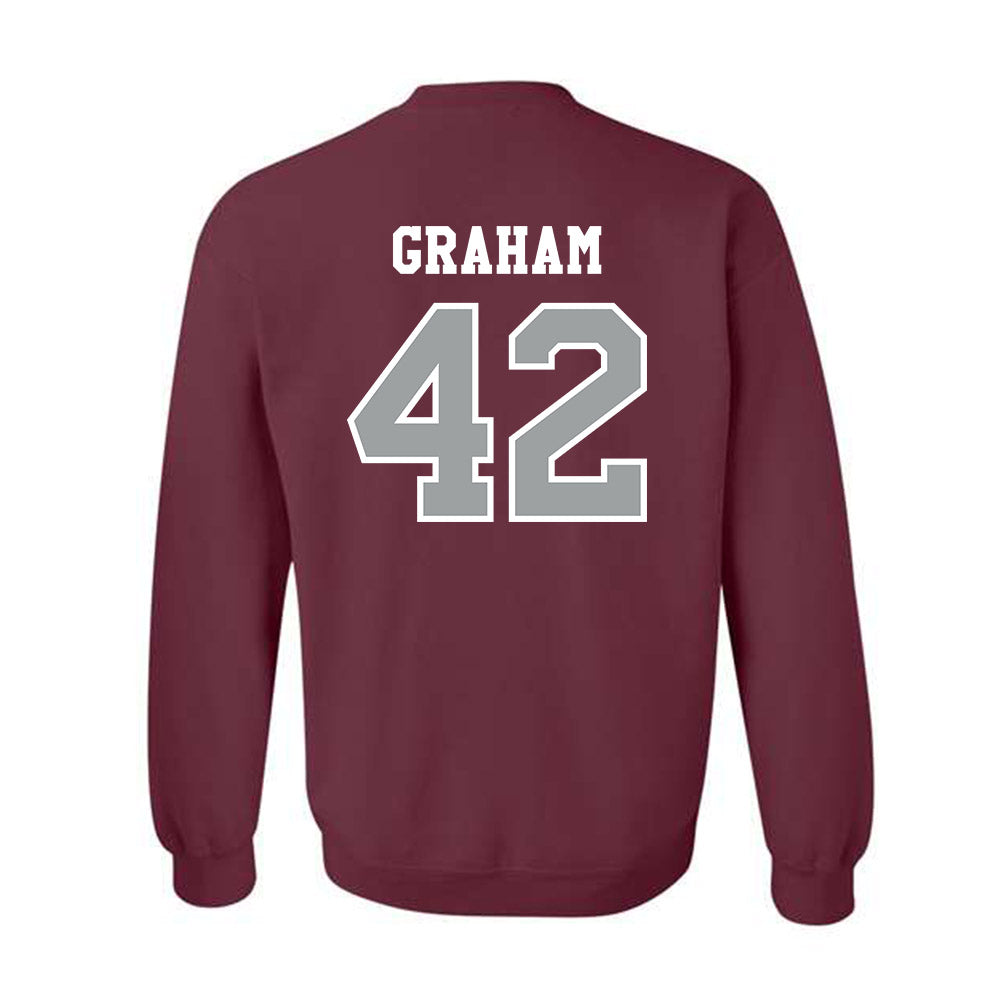 Texas A&M - NCAA Football : Jackson Graham - Classic Shersey Crewneck Sweatshirt-1