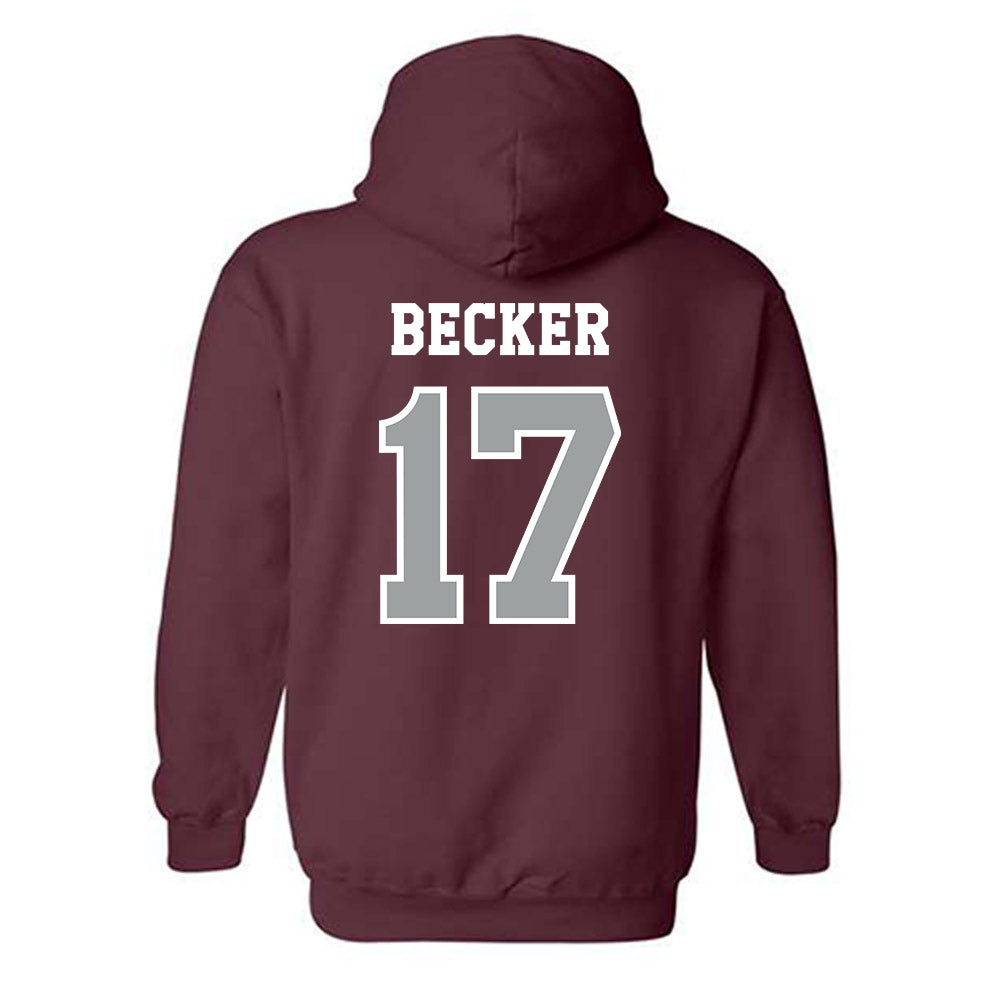 Texas A&M - NCAA Baseball : Zane Becker - Classic Shersey Hooded Sweatshirt-1