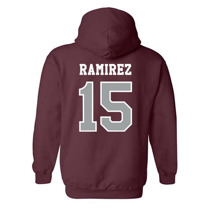 Texas A&M - NCAA Baseball : David Ramirez - Classic Shersey Hooded Sweatshirt-1